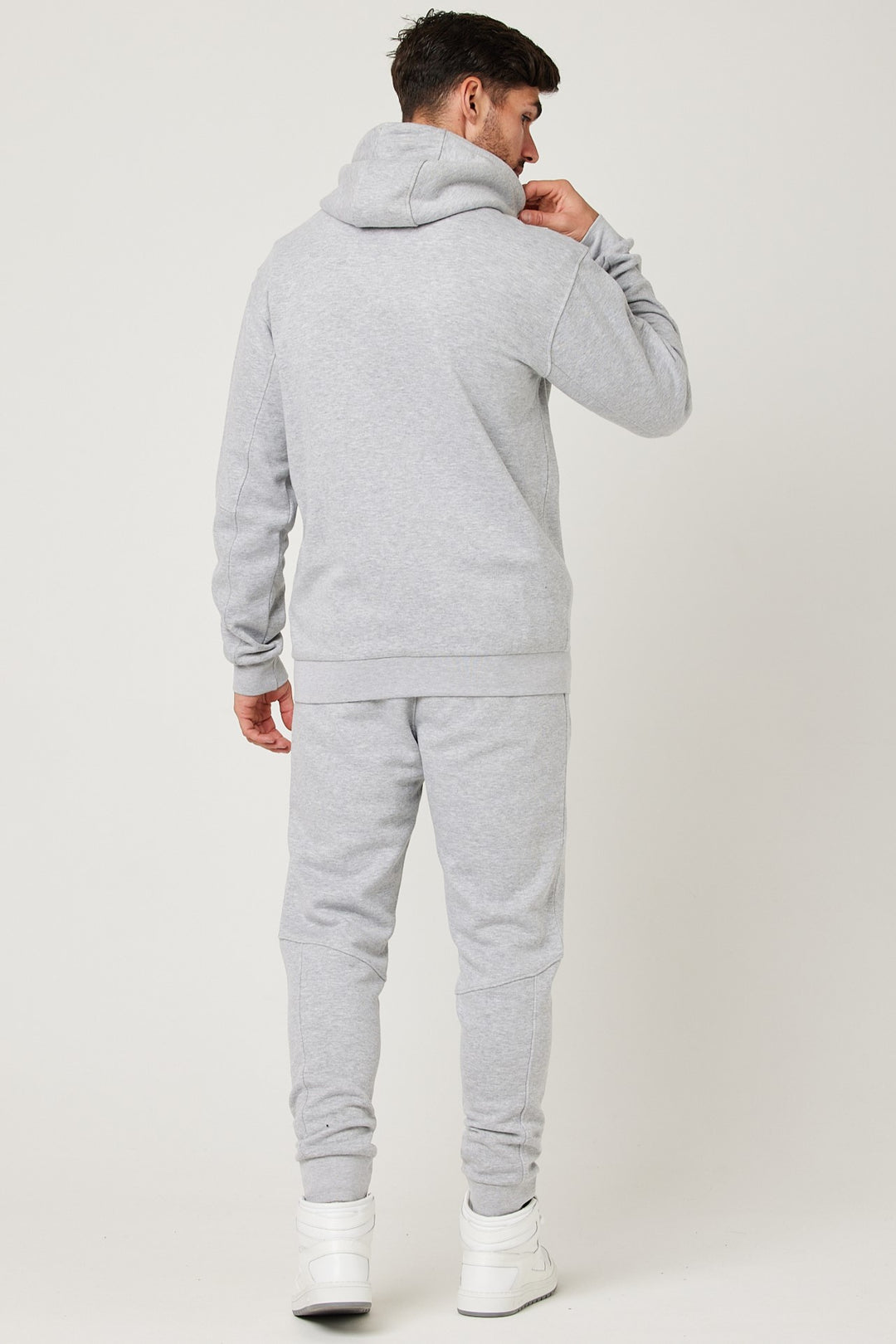 Harley Street Fleece Tracksuit - Grey Marl