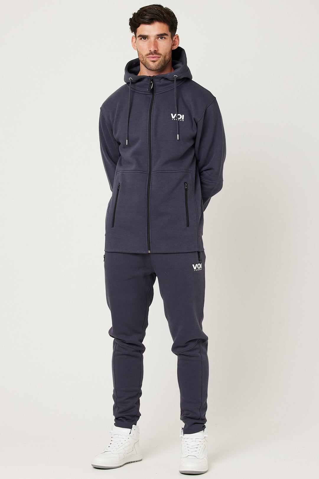 Harley Street Fleece Tracksuit - Navy