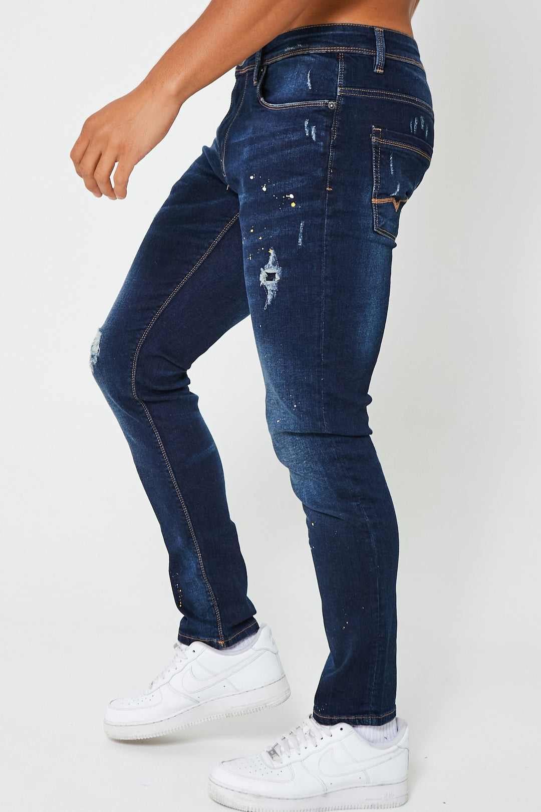 Hanger Lane Tapered Jeans - Dark Blue