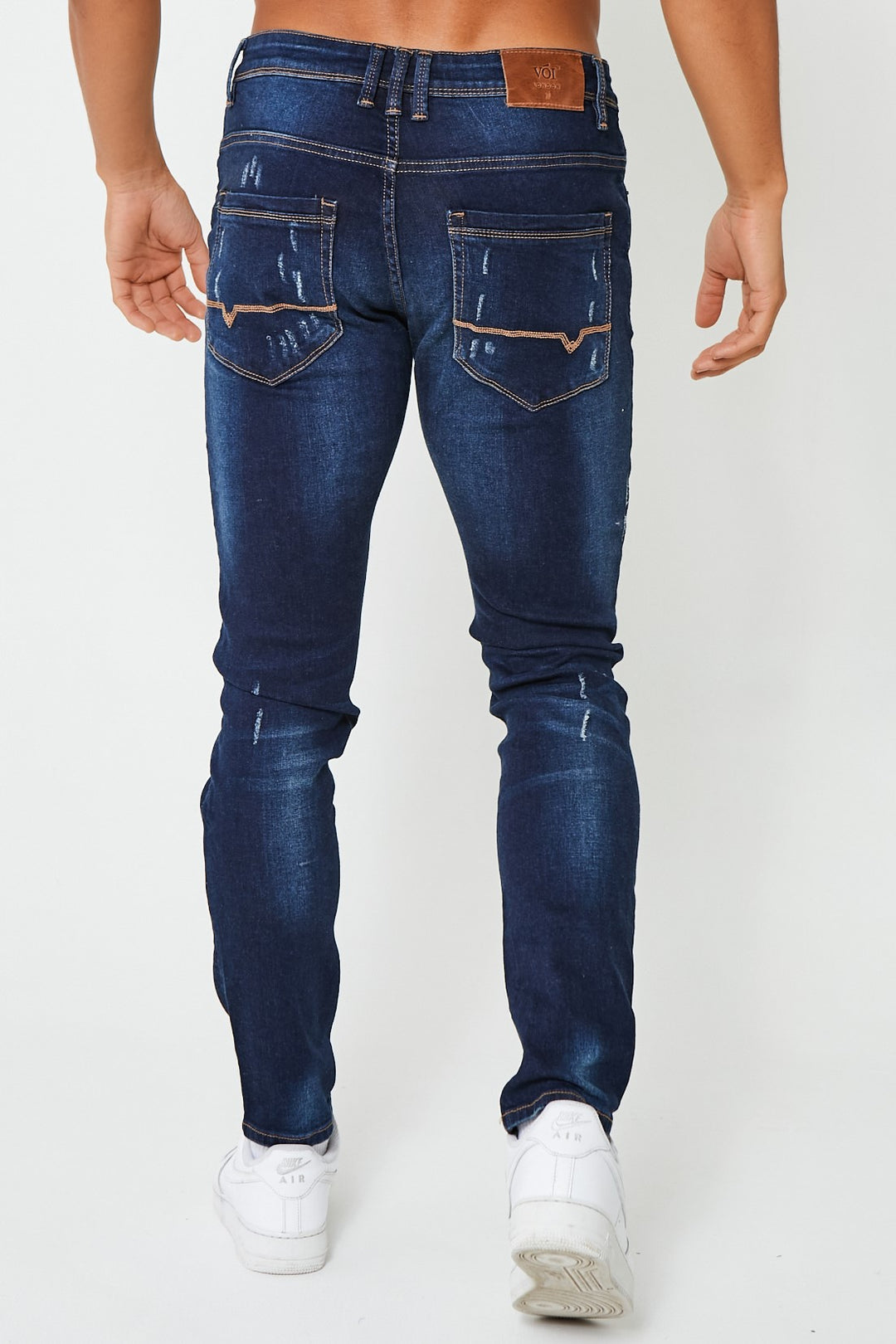 Hanger Lane Tapered Jeans - Dark Blue