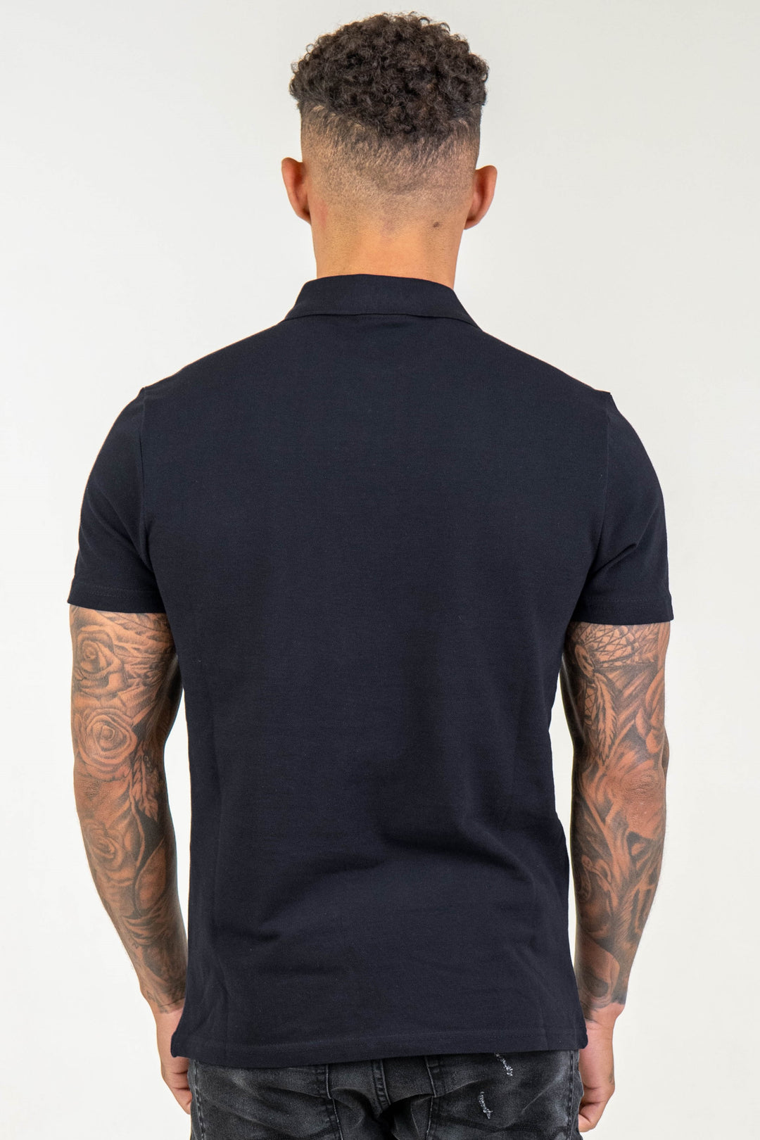 Chatsworth Slim Fit Pique Polo Shirt - Navy