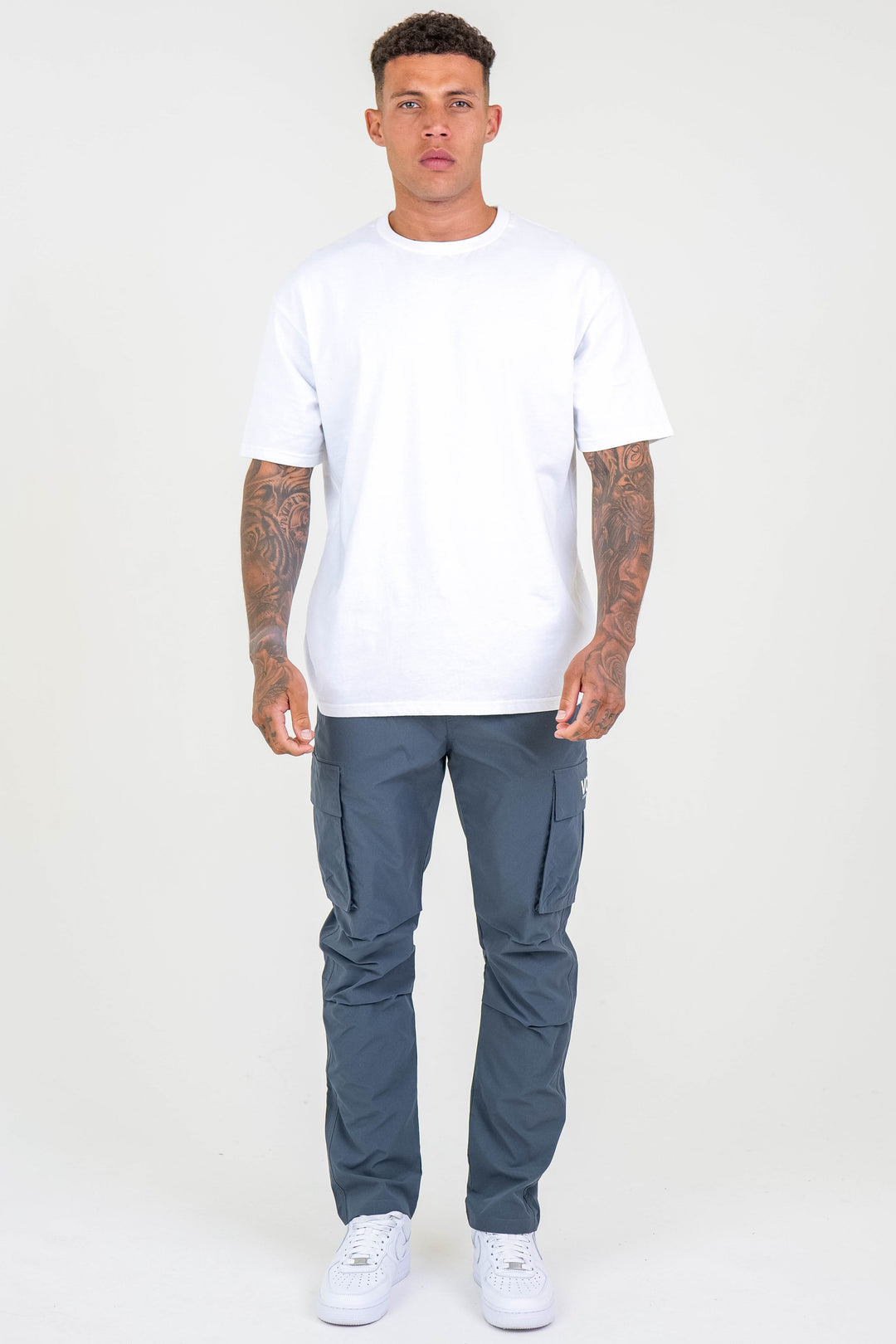 Stanhope Tapered Woven Cargo Pants - Grey