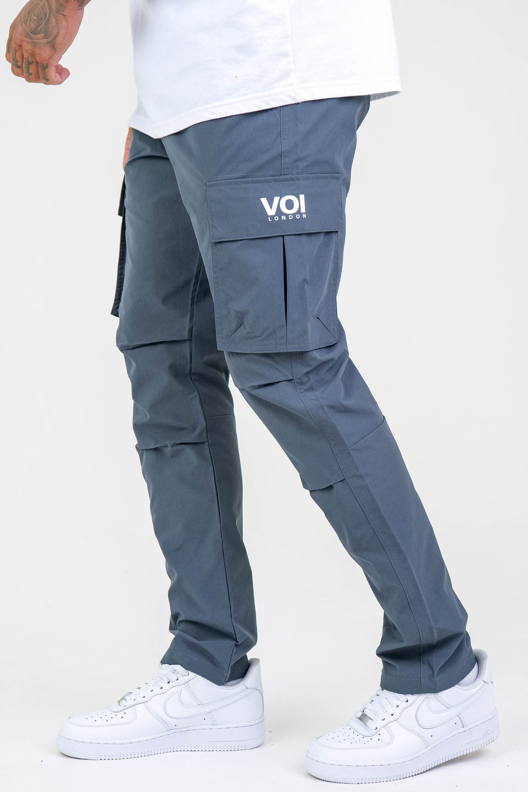 Stanhope Tapered Woven Cargo Pants - Grey