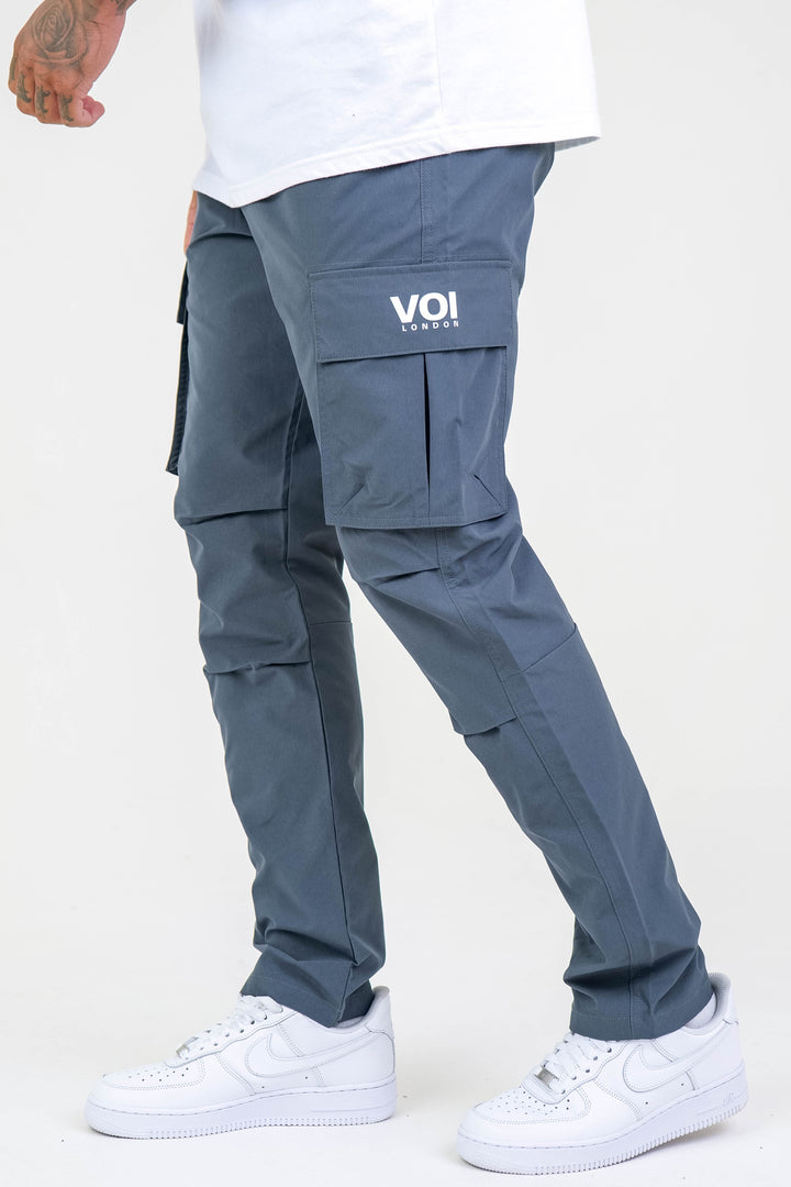 Stanhope Tapered Woven Cargo Pants - Grey