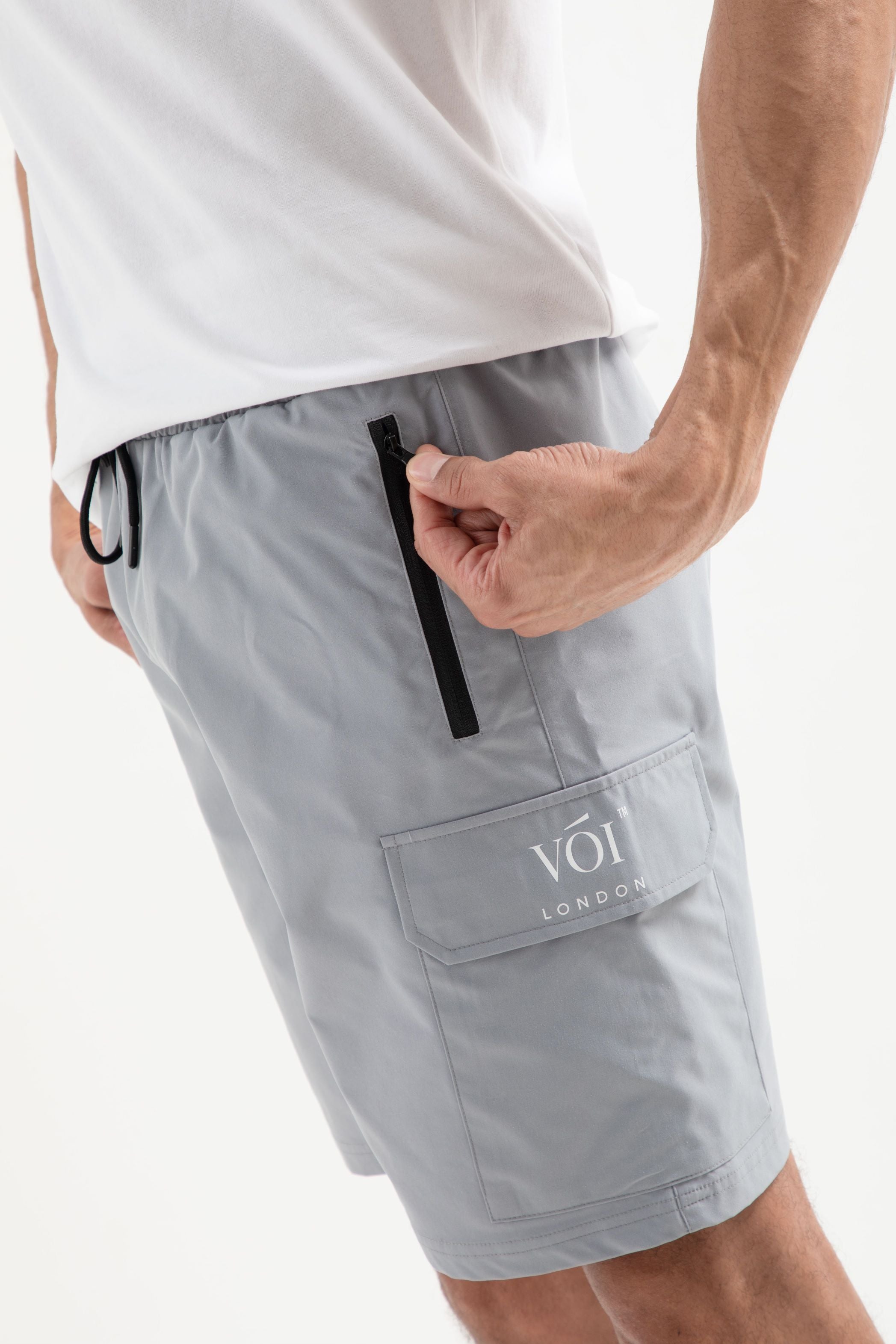 Tech Woven Cargo Shorts Grey