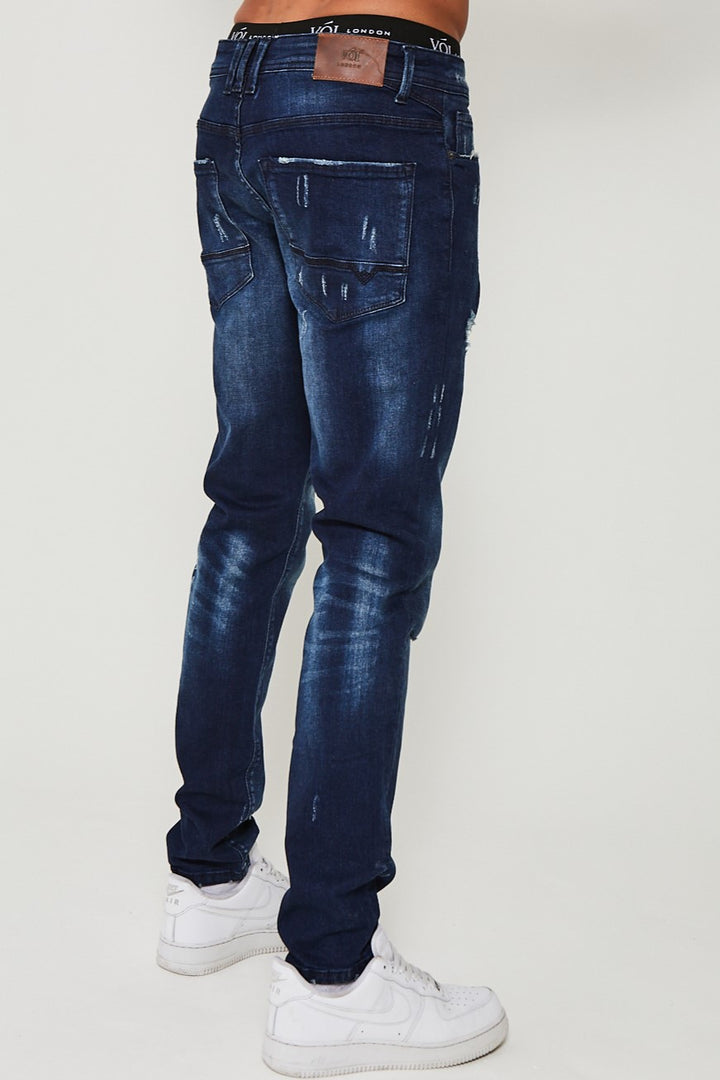 Stanmore Tapered Jeans - Dark Blue