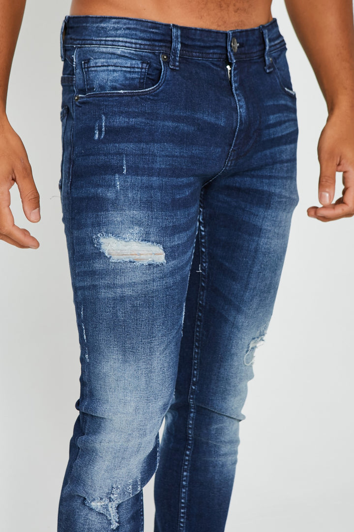Stanmore Tapered Jeans - Dark Blue