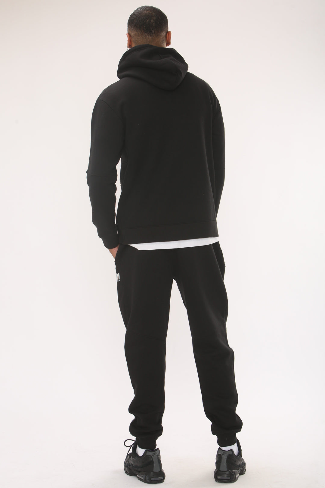 Arlo Zip Through Fleece Tracksuit - Black