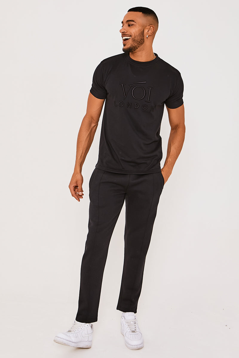 Pinner T-Shirt & Jogger Set - Black