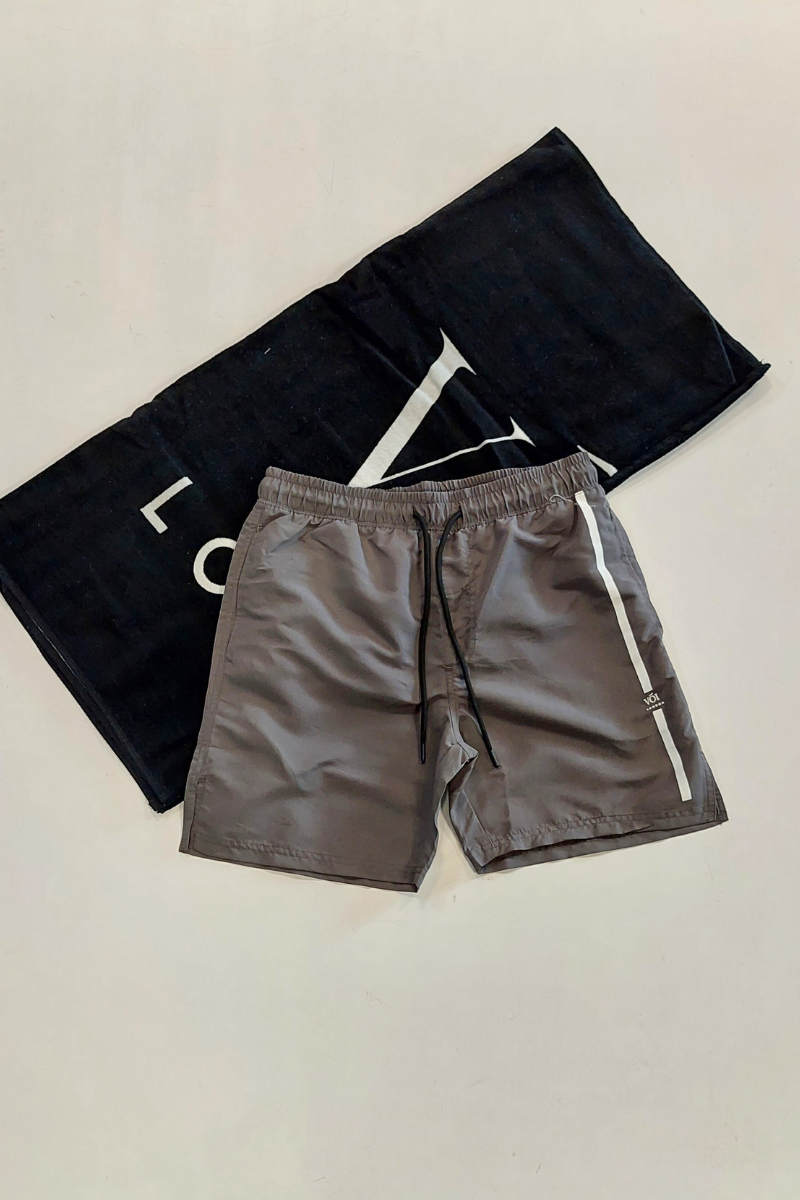 Bundle Swim Short & Towel - Grey