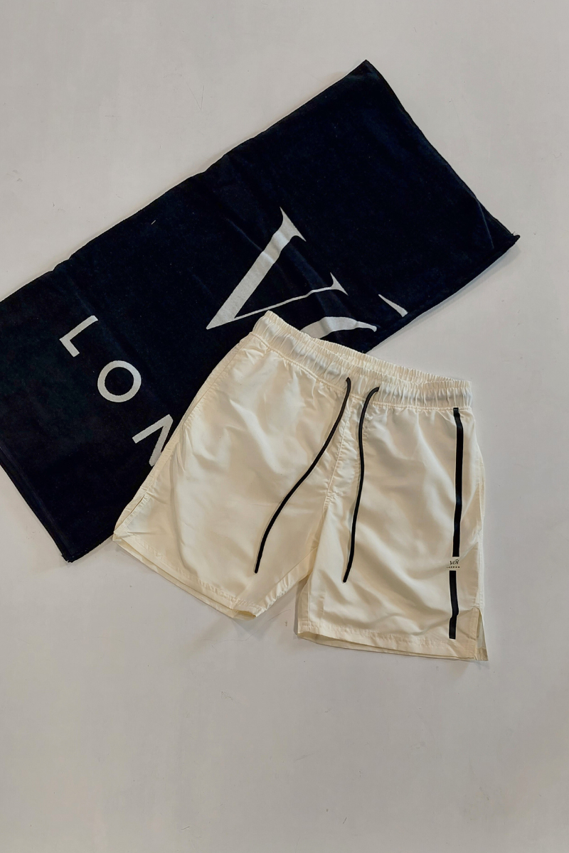 Bundle Swim Short & Towel - Cream