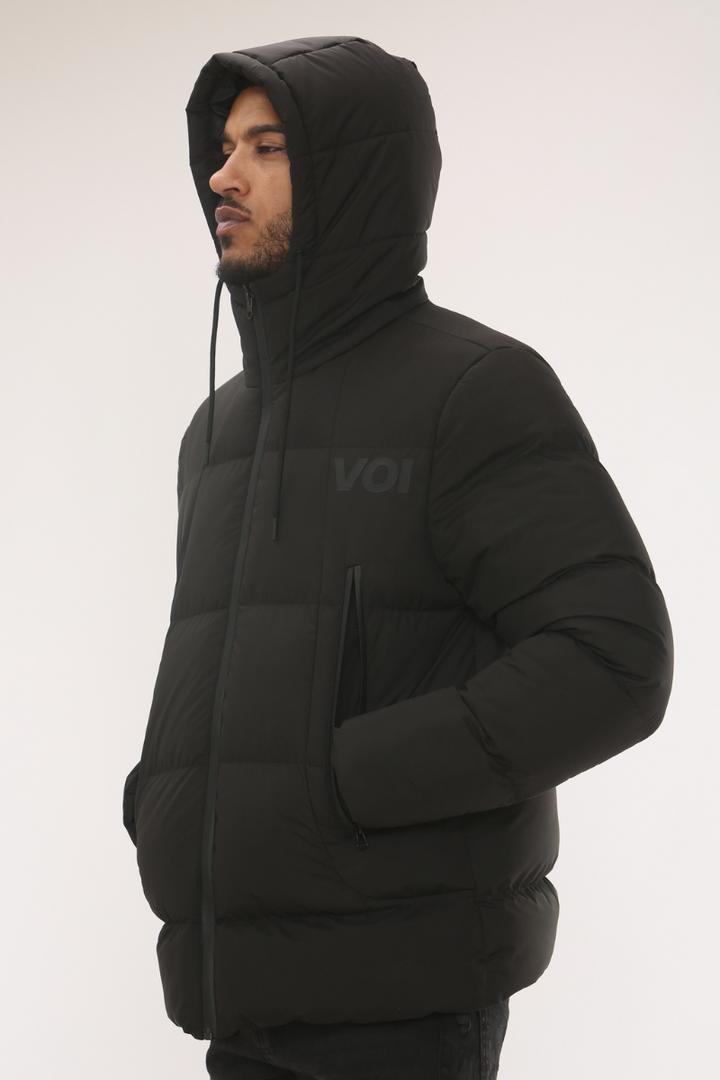 Arden Puffer Jacket - Black