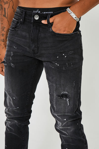 Bardsley Tapered Jean - Black