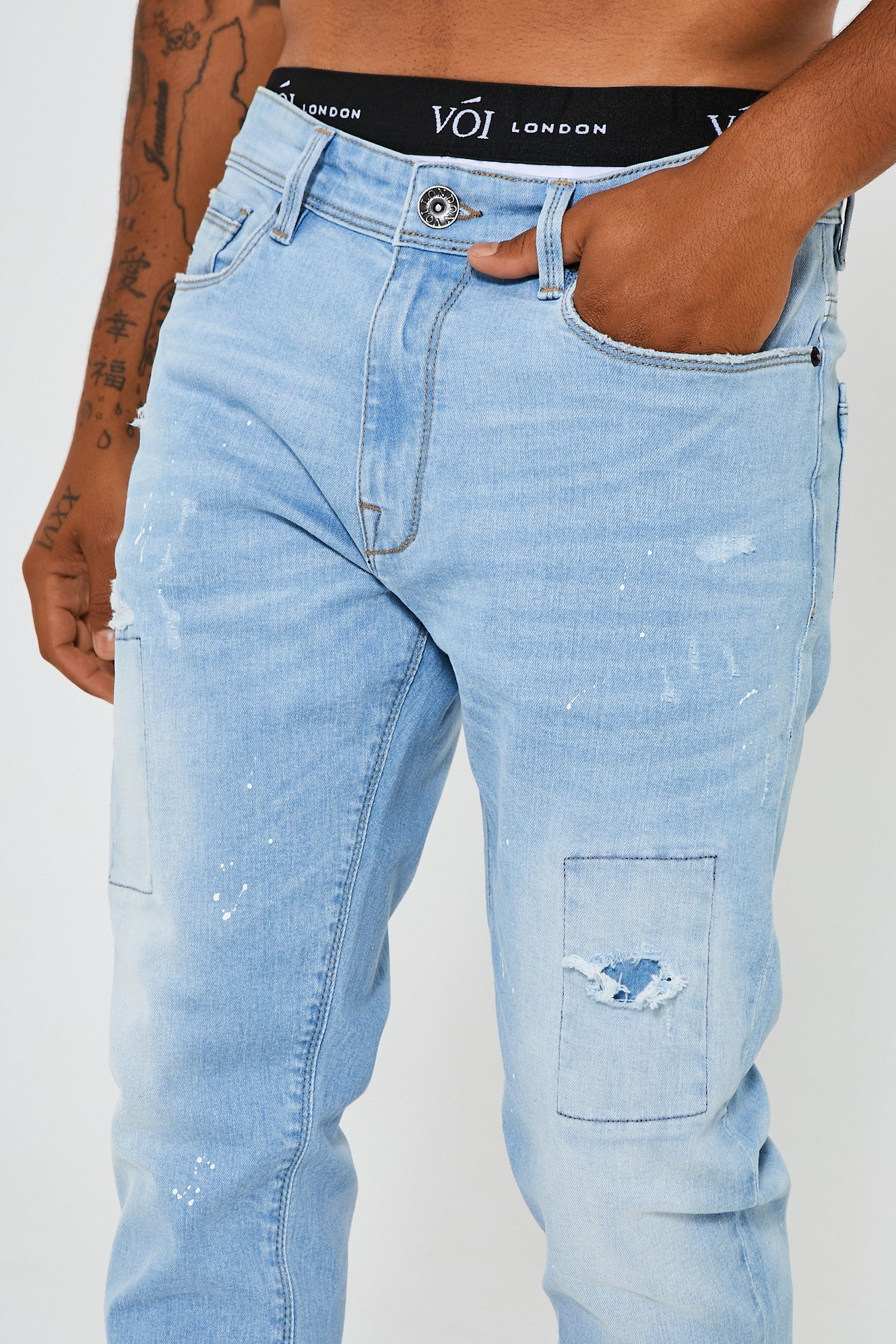 Bardsley Tapered Jean - Ice Blue