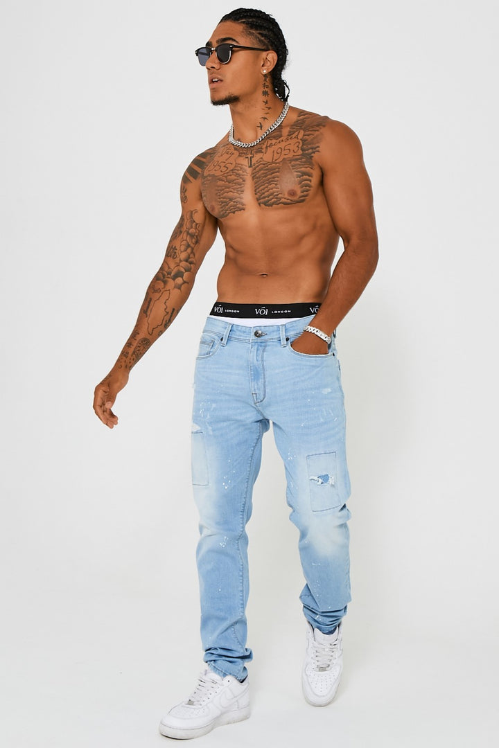 Bardsley Tapered Jean - Ice Blue