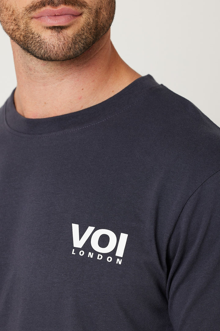 Sutherland Slim Fit 100% Cotton T-Shirt - Navy