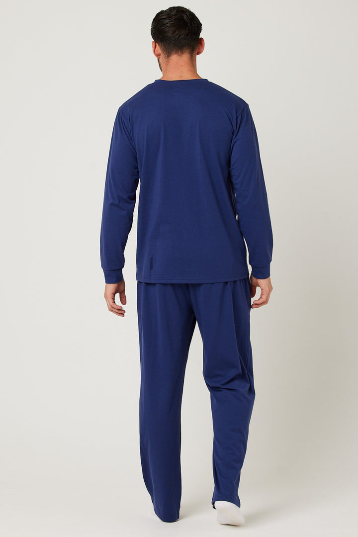 Whitefield Cotton Pyjama Set - Navy