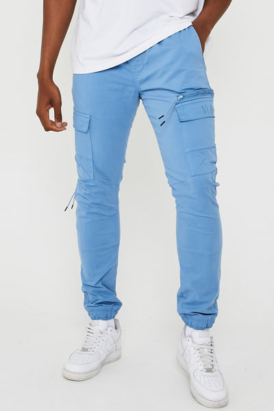 Becklow Cargo Pants - Light Blue