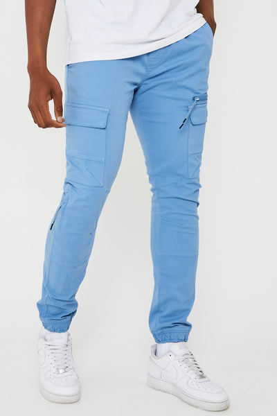 Becklow Cargo Pants - Light Blue