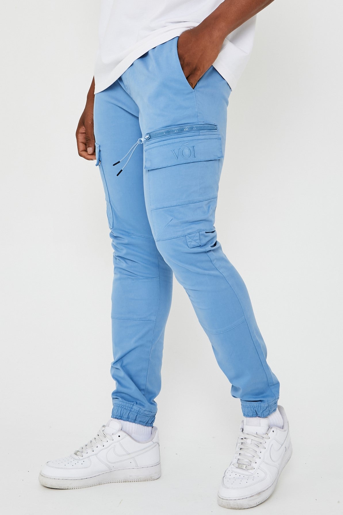 Becklow Cargo Pants - Light Blue