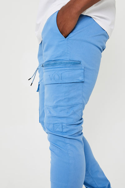 Becklow Cargo Pants - Light Blue