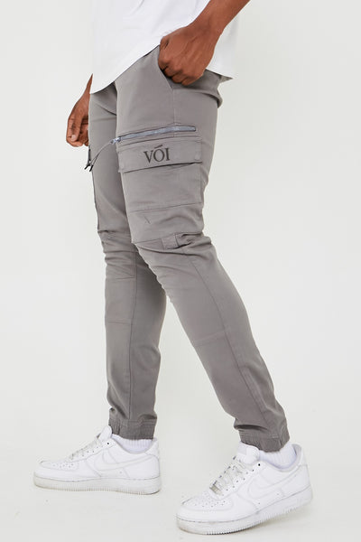 Becklow Cargo Pants - Light Grey