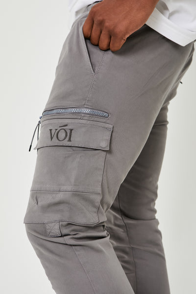 Becklow Cargo Pants - Light Grey