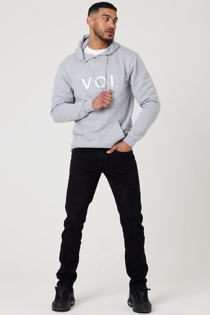 Brooklands Fleece Hoodie - Grey Marl