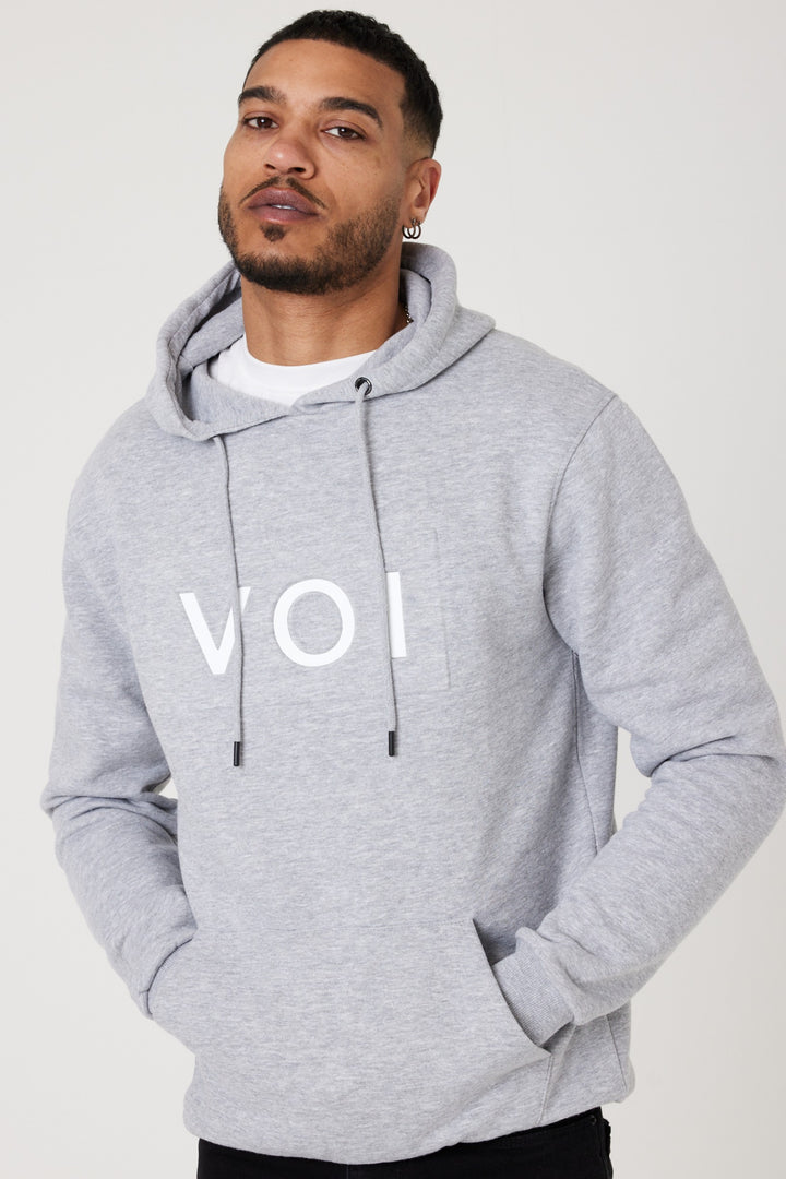 Brooklands Fleece Hoodie - Grey Marl