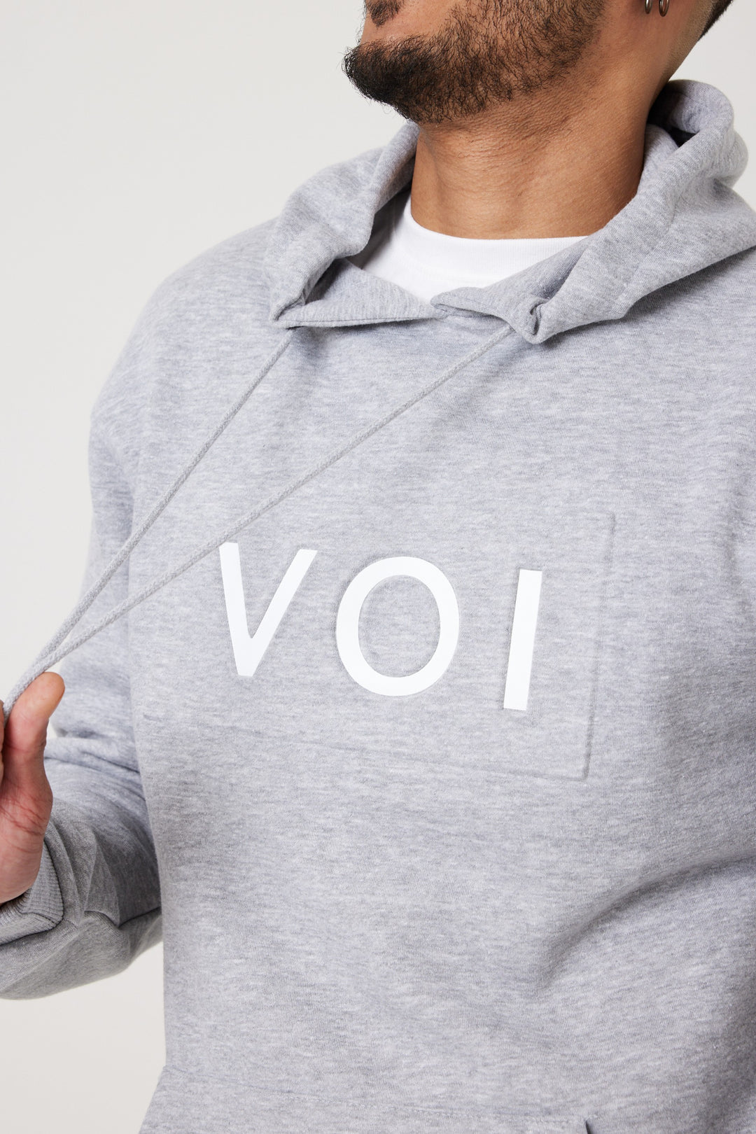 Brooklands Fleece Hoodie - Grey Marl
