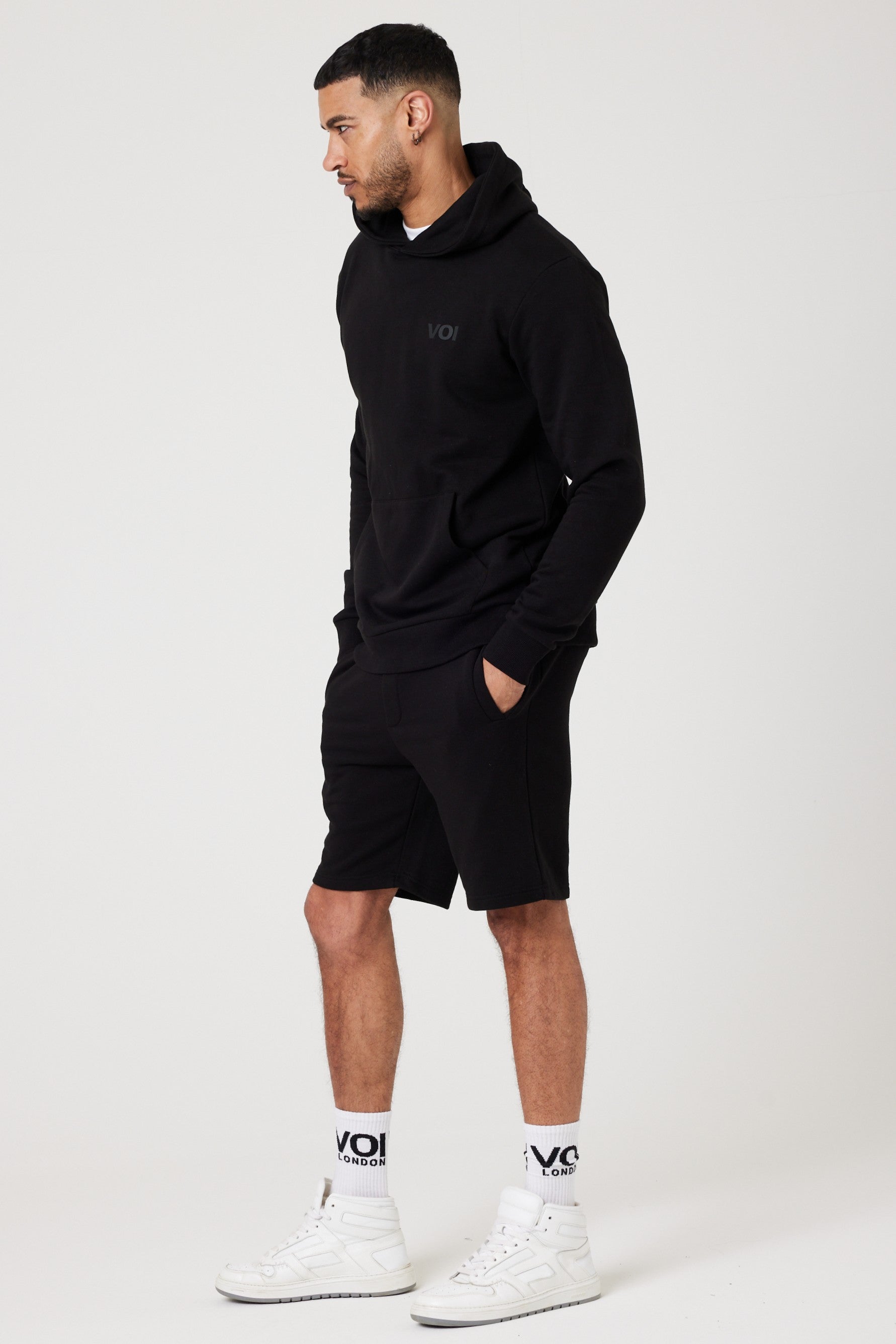 nike shorts and hoodie set mens