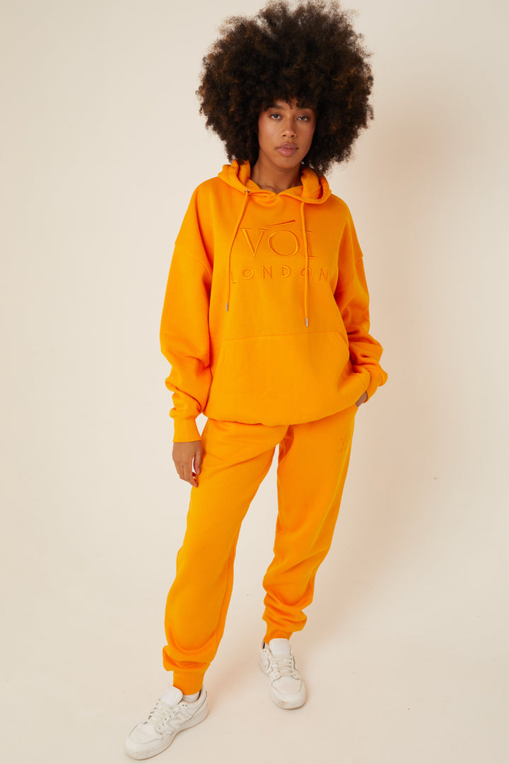 Chelsea Oversized Fleece Tracksuit - Peach