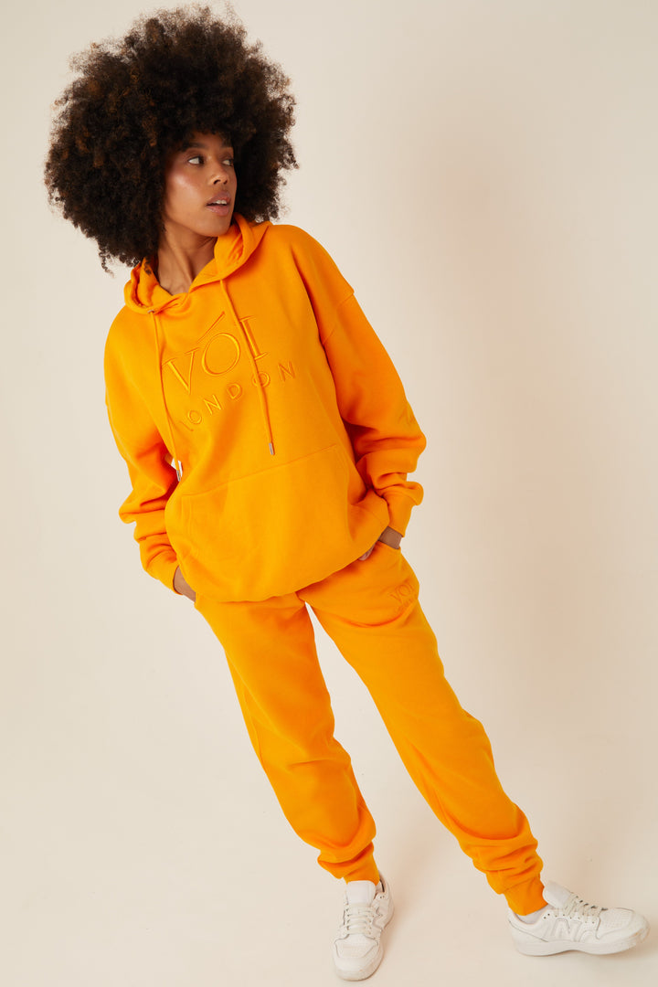 Chelsea Oversized Fleece Tracksuit - Peach