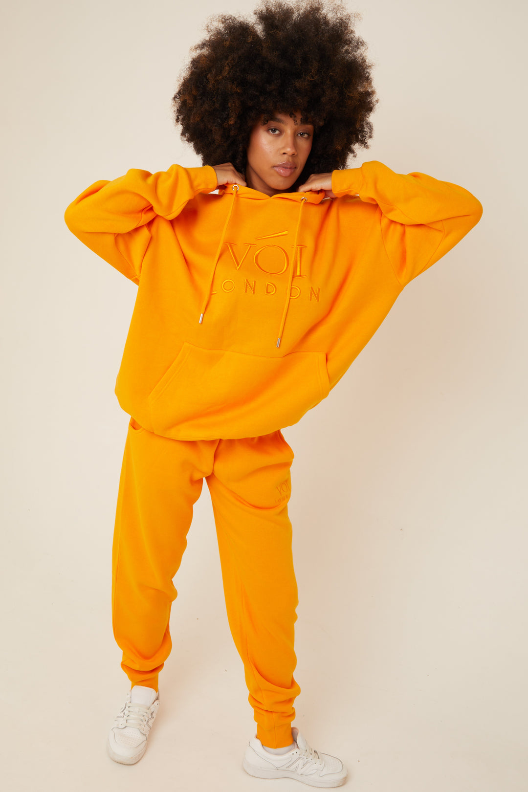 Chelsea Oversized Fleece Tracksuit - Peach