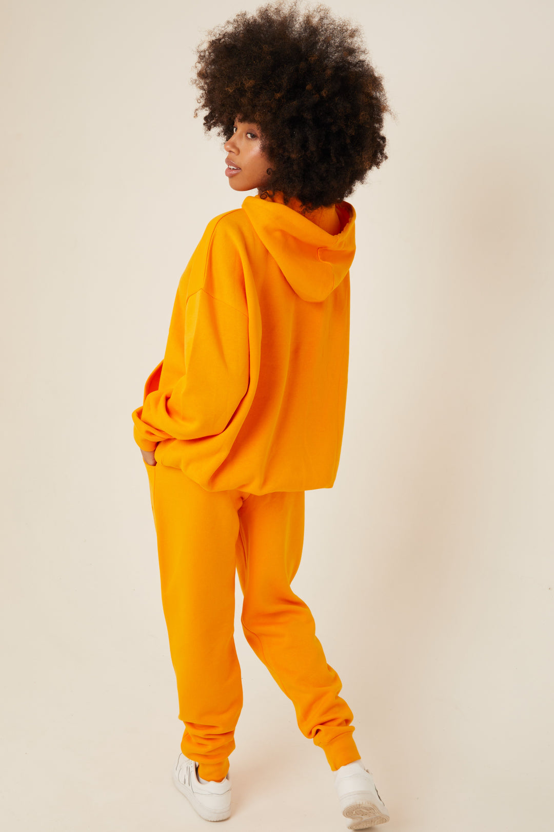 Chelsea Oversized Fleece Tracksuit - Peach