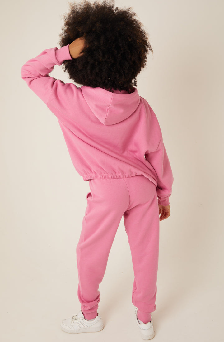 Chelsea Oversized Fleece Tracksuit - Rose