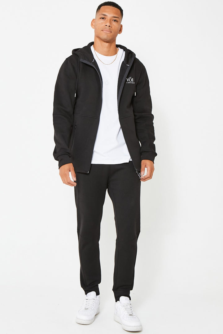 Guilford Fleece Tracksuit - Black
