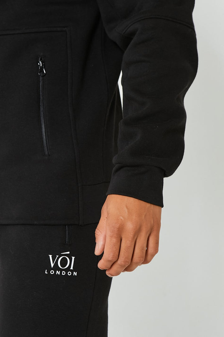 Guilford Fleece Tracksuit - Black