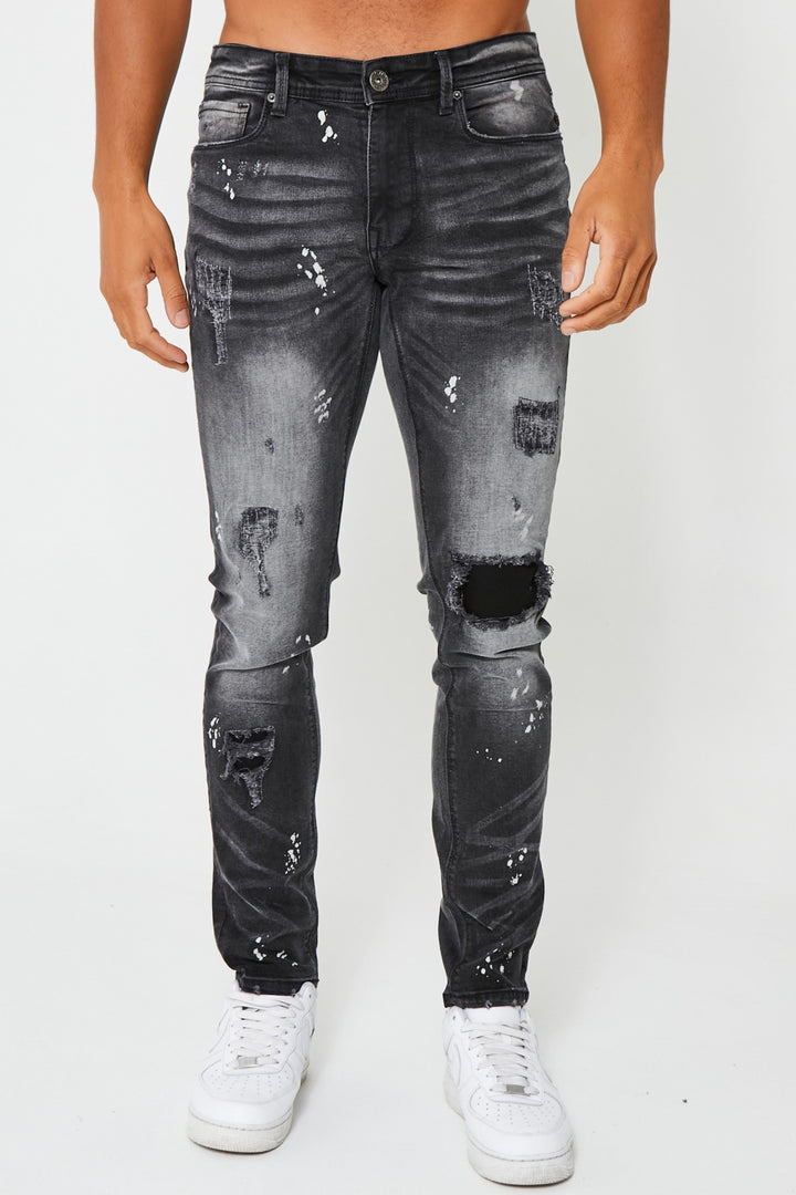 Harrow Tapered Jeans - Black