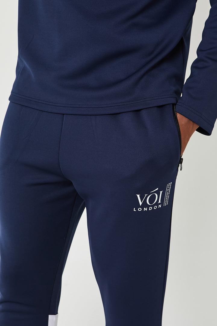 Hill Street Poly Tracksuit - Navy