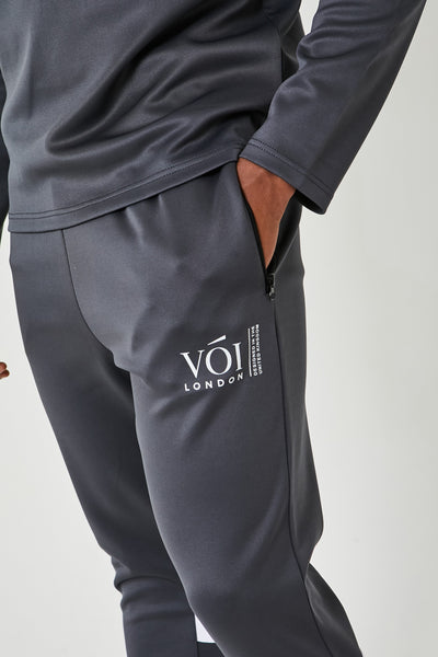 Hill Street 1/4 Zip Tracksuit- Grey
