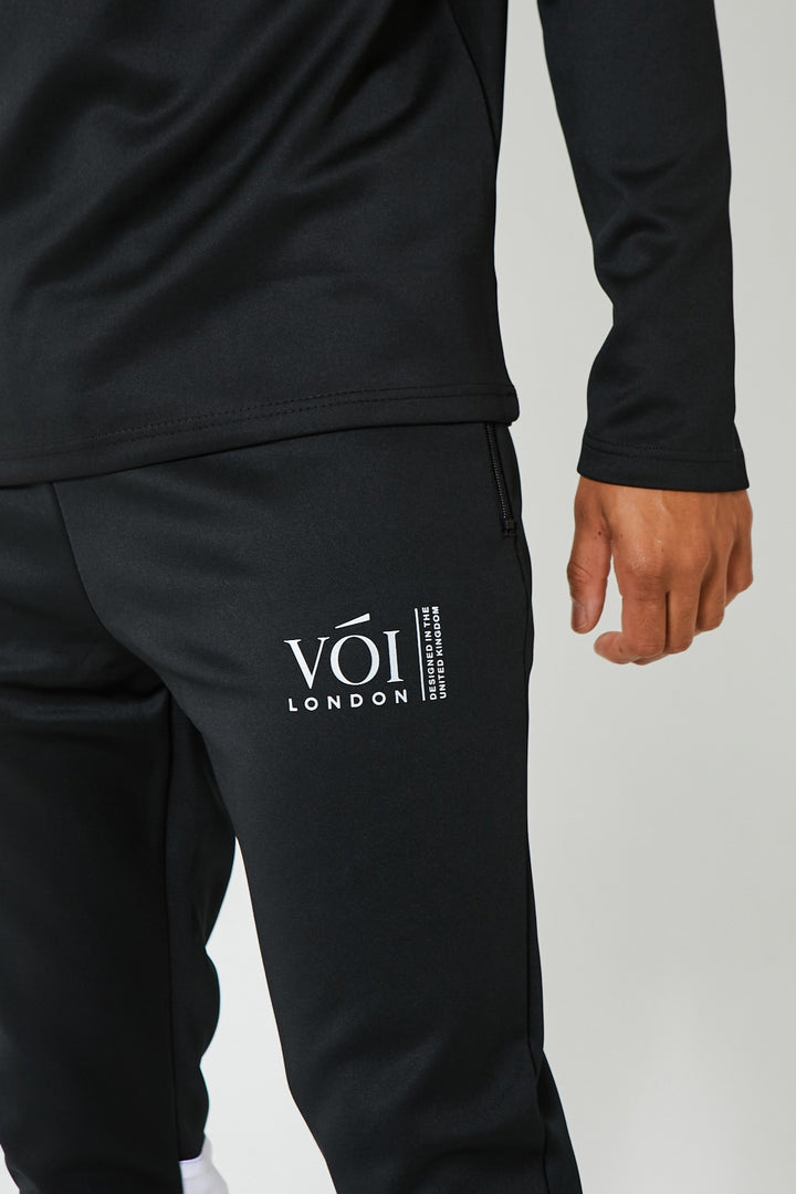 Hill Street Poly Tracksuit - Black