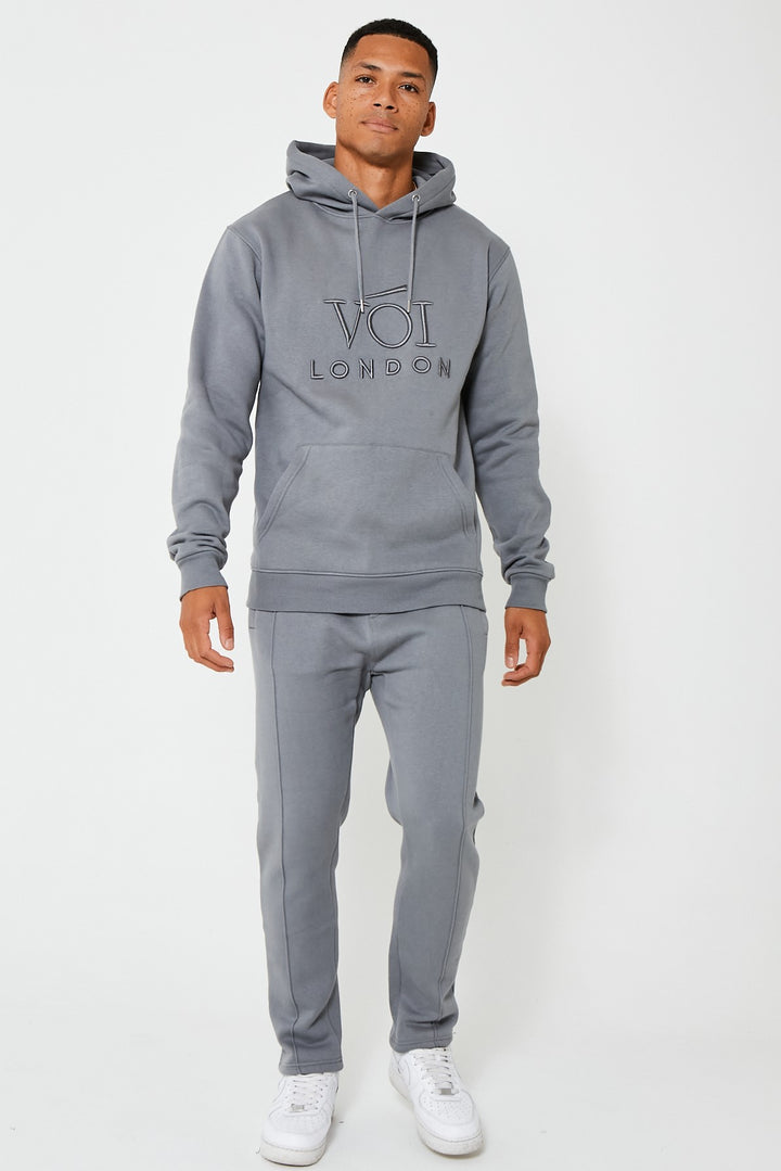 Holloway Road Fleece Tracksuit - Dark Grey