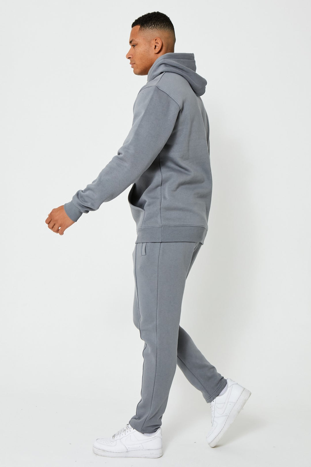 Holloway Road Fleece Tracksuit - Dark Grey