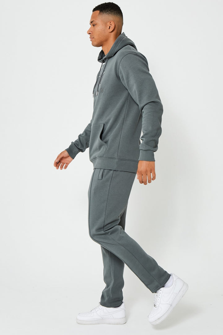 Holloway Road Fleece Tracksuit - Gun Metal