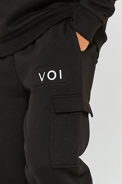 Hoxton Cargo Jogger - Black