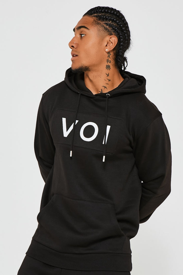 Ireton Fleecehoodie - Zwart