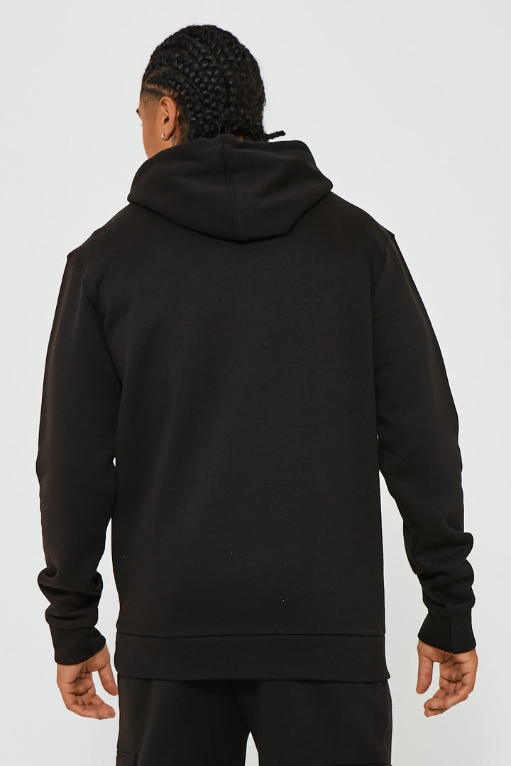 Ireton Fleecehoodie - Zwart