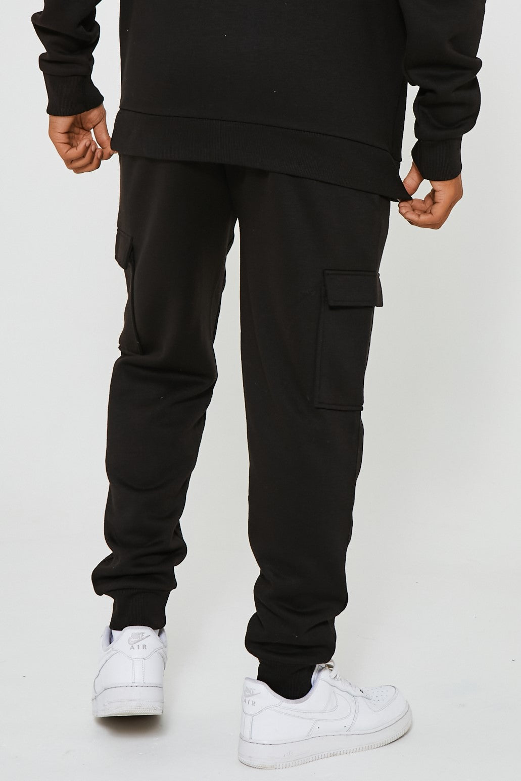 Hoxton Cargo Fleece Jogger - Black