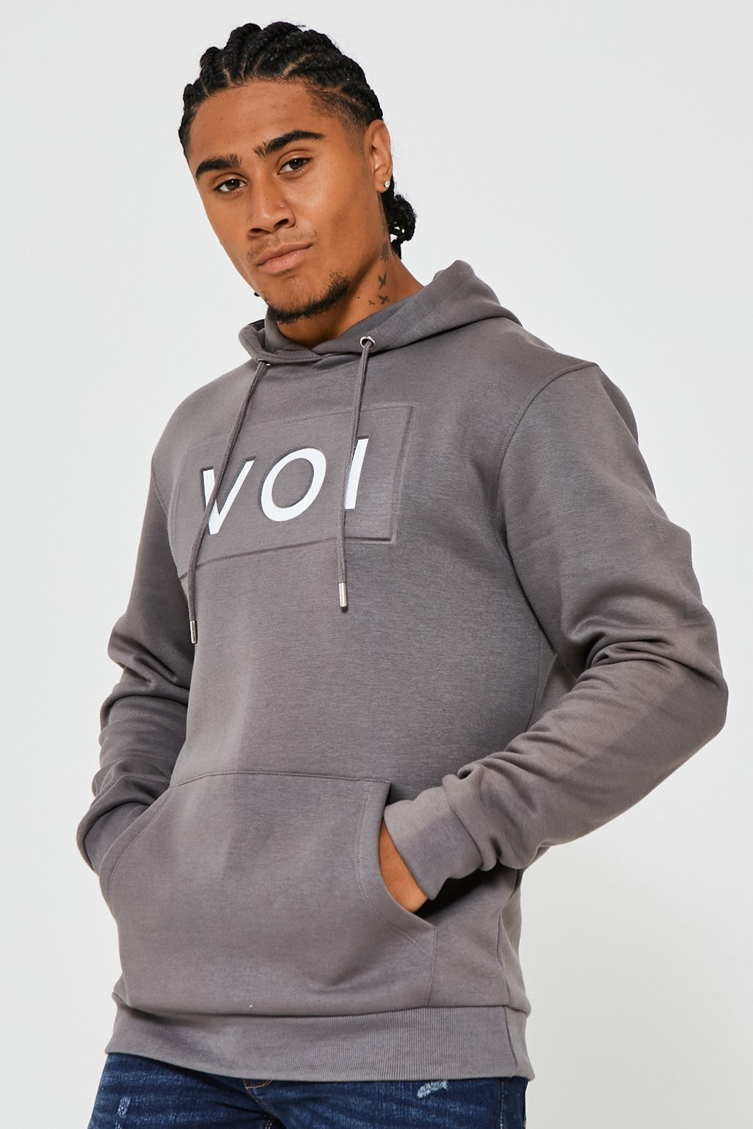 Ireton Logo Hoodie - Metal Grey